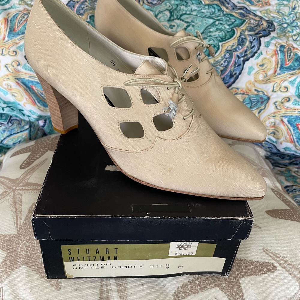 Cream colored high heels